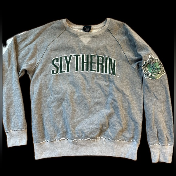Disney Other - Harry Potter Slytherin Crewneck Sweater in Gray